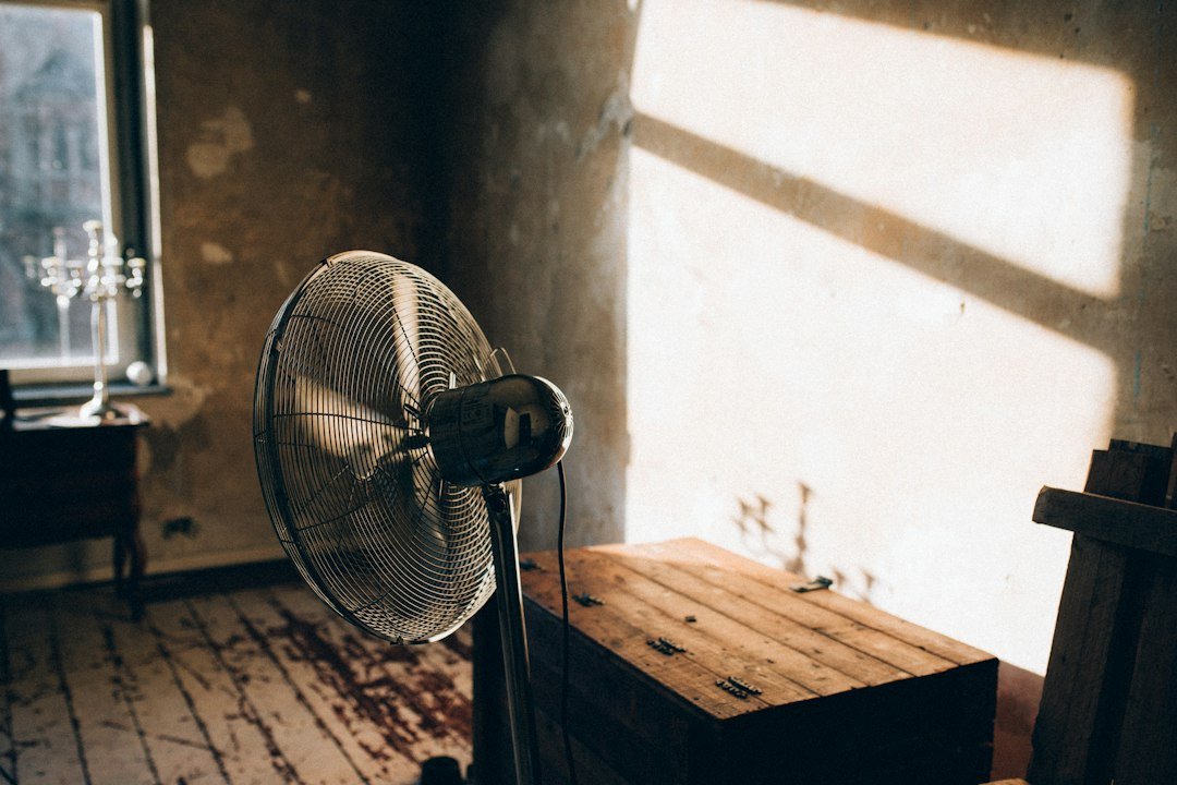 Air movement in a room used to help dry interior building materials after water removal